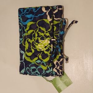 Vera Bradley Katalina Blues All Wrapped Up Jewelry Roll